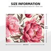 Pink Peony Dish Drying Mats for Kitchen Counter, Absorbent Reversible