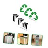 Operitacx 6 Labels/kit Recycling Stickers for Bins Visible Waterproof Decals