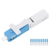 10Pcs Fiber Optic Quick Connector Embedded Type SC/UPC Cold Optical