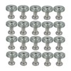 Motoforti 20 Pcs Motorcycle Silver Tone Fender Bumper Washer Bolt