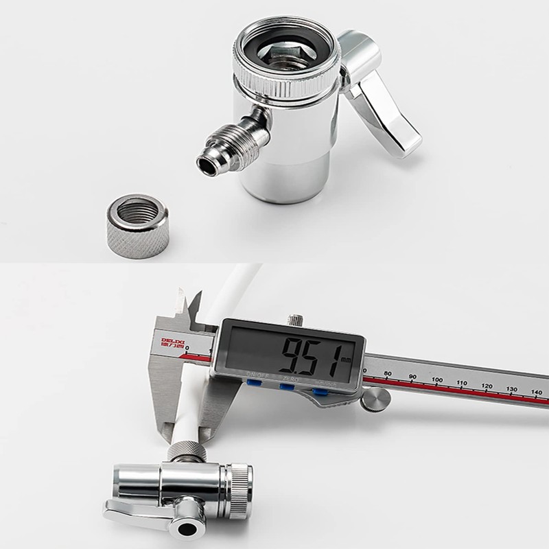 Faucet Adapter Diverter Valve Counter Top Water Filter 3/8 ODTube
