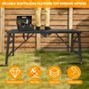 Scaffolding Work Platform, 29.9" to 47.2" Height Adjustable Work Platform,