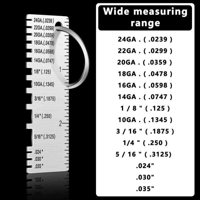Double Sided Wire Metal Sheet Thickness Gauge Wire Measurement Tool
