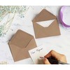 25 Pack C7 Kraft Envelopes. Recycled Fleck Miniature Envelope 81mm