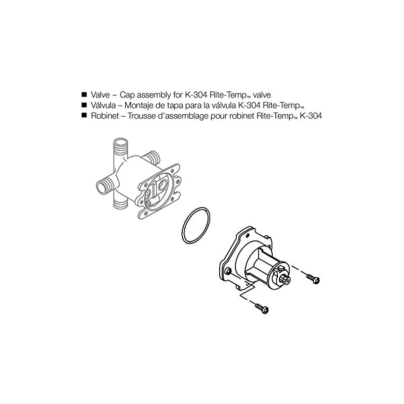 KOHLER GENUINE PART GP77759 MIXER CAP FOR PRESSURE BALANCE 1/2"