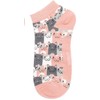 MISS SPARROW Cat Trainer Socks Womens Bamboo Mix Dusky Pink
