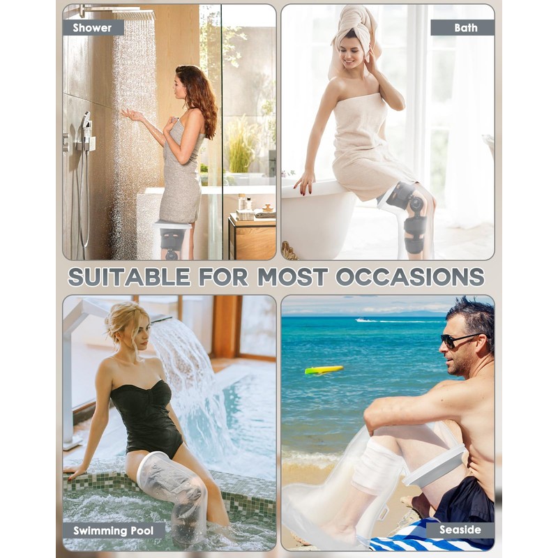 Waterproof Extra Wide Full Leg Cast Cover for Shower after