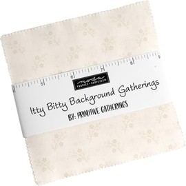 Itty Bitty Background Gatherings Charm Pack by Primitive Gatherings; 42-5" Precut Fabric Quilt Squares