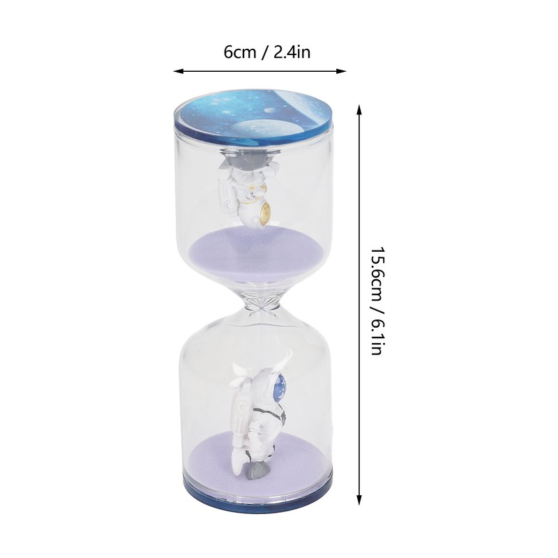 Decorative Sand Timer Clock Space Man Educational Hourglass for Office