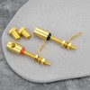 ECSiNG 4pcs 4mm Gold Plated Extended Banana Terminal Connector Banana