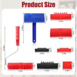 8 Pcs Wood Grain Tool, Natural Wood Grain Maker Wood Graining Tool Wood Grain Painting Tool Wood Stain Brush Texture Art Tools DIY Tools