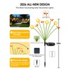 2 Pack Solar Garden Lights Outdoor,16 LED Solar Dandelion Bee