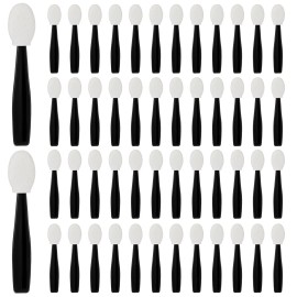 Mozeat Lens 50PCS Disposable Eye Shadow Sponge Applicators, Mini Dual Sided white