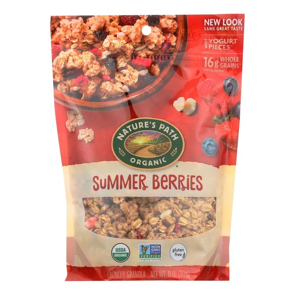 Nature's Path Gluten-Free Summer Berries Granola, 11 Ounce (Pack of 8)