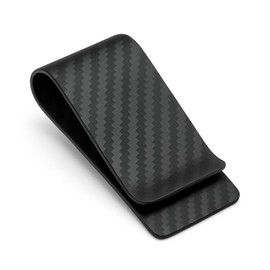 CL CARBONLIFE Carbon Fiber Wallet Money Clip for Cash and Credit Card, Super Slim & Light Minimalist Holder Clip for Men, Matte Black, Medium