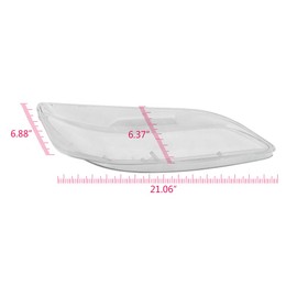 PIT66 Left+Right Side Clear Headlamp Headlight Lens Cover Compatible with 03-08 Mazda 6 2Pcs