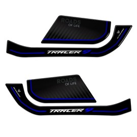 Resin Bike Aufkleber Motorrad Kompatibel Mit Yamaha Tracer 9 2021-2023. Schutz Motorrad Handschutz Gegen Hülle PU Graffi. Aufkleber 3D mit Harz Beschichtet Blau - Icon Perfomance