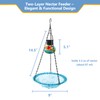 Solar Hummingbird Feeder - Outdoor Hanging Bird Food Feeder with