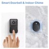 Smart 1080p Mini Door Bell Rectangle Camera - Black