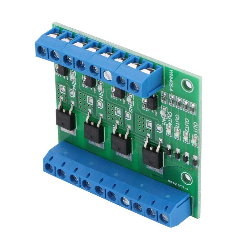 Walfront YYNMOS-4 PLC Amplifier Circuit Board 4-Channel MOS FET Module