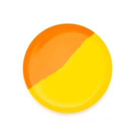 BlissHome Pure Prue Leith Melamine Dinner Plates Set of 4 – Vibrant, Unique Colours, Perfect for Indoor & Outdoor Use – Durable, Contemporary Design with 4 Distinct Colourways