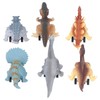 6Pcs Dinosaur Pull Back Car Children Model Simulation Brachiosaurus Tyrannosaurus