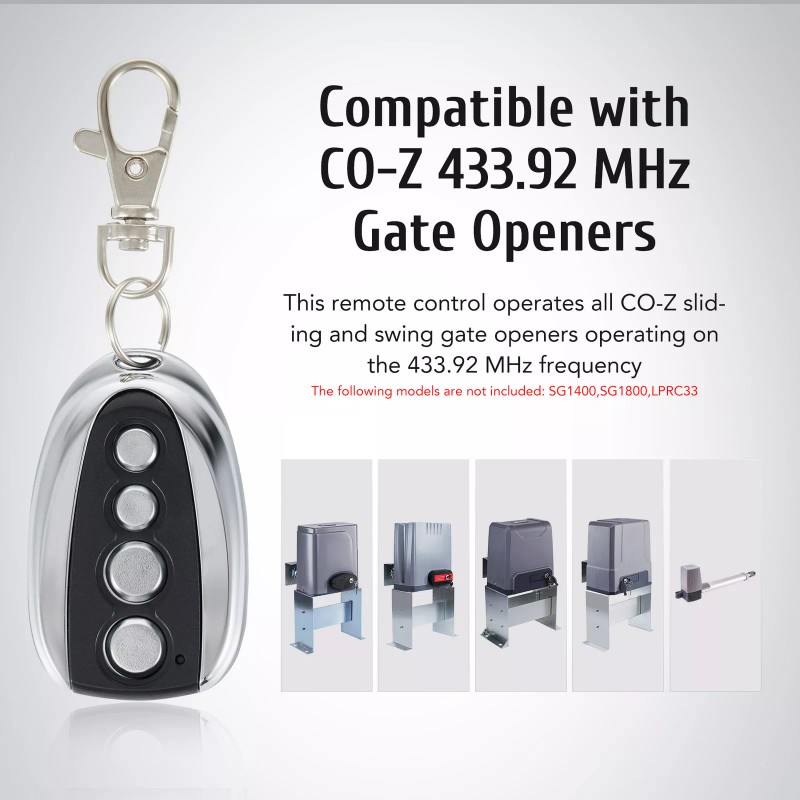 CO-Z 8 Wireless Backup Key for Sliding Gate Opener Automatic