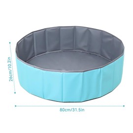 Hojalis Ball Pit, Foldable Kids Baby Ball Pit, 80cm Kids Play Ball Pool, Portable Ocean Ball Pool, Nursery Baby Playpen, Baby Round Ball Pit for Baby Toddler Boys Girls Dogs Indoor Outdoor (Pink)