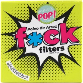 Bausse - Polvo de Arroz F*CK Filters, Tono Banana, Matificante, Fijador de Maquillaje, Acabado Natural, 11 gr con Aplicador