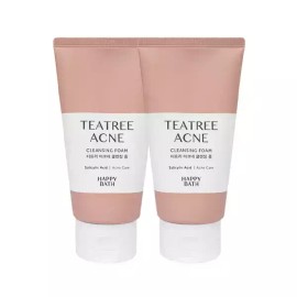 Happybath 해피바스 티트리아크네 클렌징폼 150g x2 Happy Bath Tea Tree Acne Cleansing Foam 150g x2