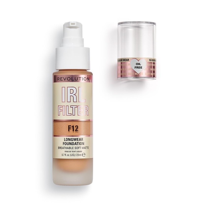 Makeup Revolution, IRL Filter Longwear Foundation, Medium to Full Coverage,