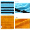 Kusuhashi Crest Woven Handkerchief Towel, Blue Bey, Light Blue, Approx.