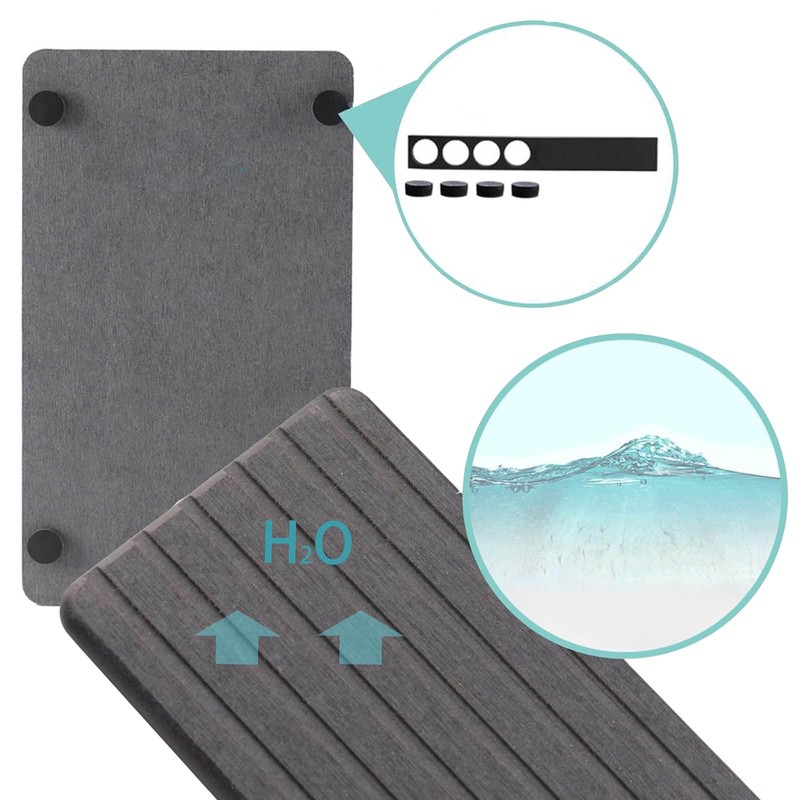 Set of 2 Stone Bath Mat, Dish Drying Mat, Stone
