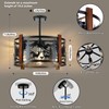 Monyohame Farmhouse Rustic Deer Ceiling Light Fixtures, 4-Light Round E26