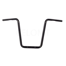 10'' Rise 1'' Ape Hanger HandleBars Fit Harley Street Bob Sportster XL 883 1200 Street Bob Fat Boy Shadow Intruder Vulcan Road Star Drag Star Volusia Custom Application Matted Black