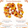 Guirnaldas de otoño,Guirnalda de hojas de arce artificiales, Decoración de