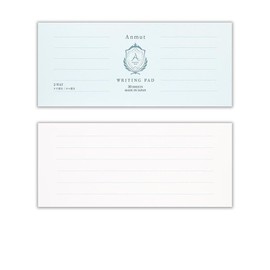 Nuby Anmut Single Pencil Notebook, Blue | 30 Sheets for Vertical Writing, Horizontal Writing, Dual Use, Business Messages, Office