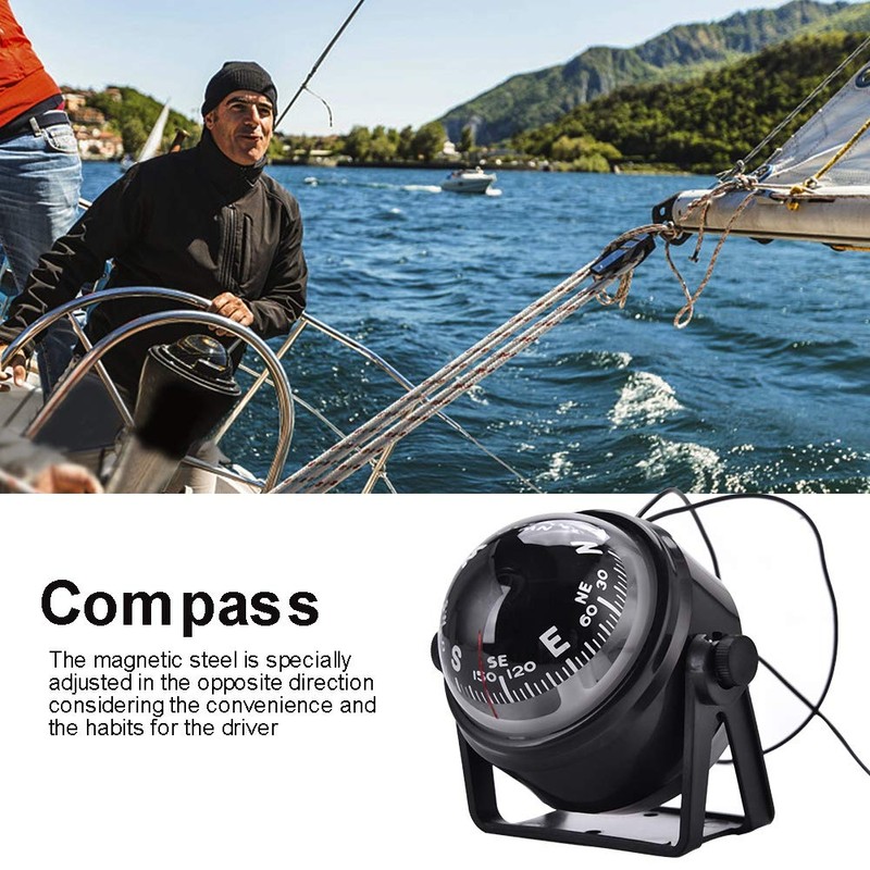 Boat Compass, Outdoor High Precision LED Car Boat Marine Military