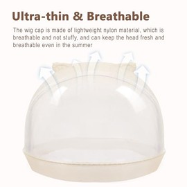 TaShow 30 gorros de peluca HD para mujer, con encaje frontal, ultra fino, transpirable, con banda elástica transparente