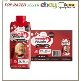 Premier Protein 30g High Protein Shake, Root Beer Float 11 fl. oz., 15 pk.
