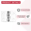 MECCANIXITY Small Acrylic Hinges Plastic Clear Hinge 35 x 25