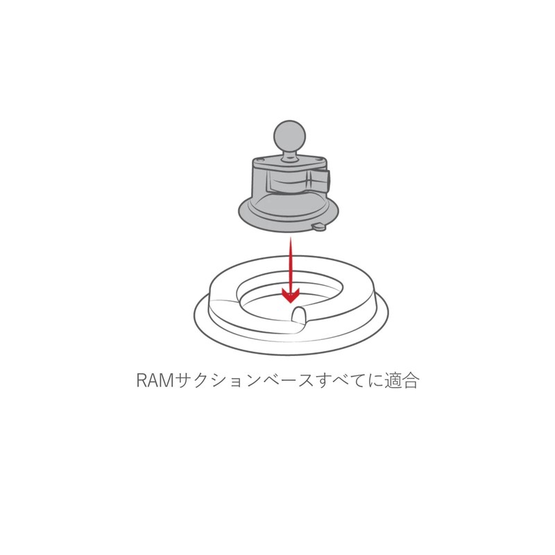 Ram Mounts RAP-279B Dashboard Friction Weight Base for Suction Base