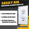 6Pcs Double Gang Outlet Box Extender Electrical Box Extenders with