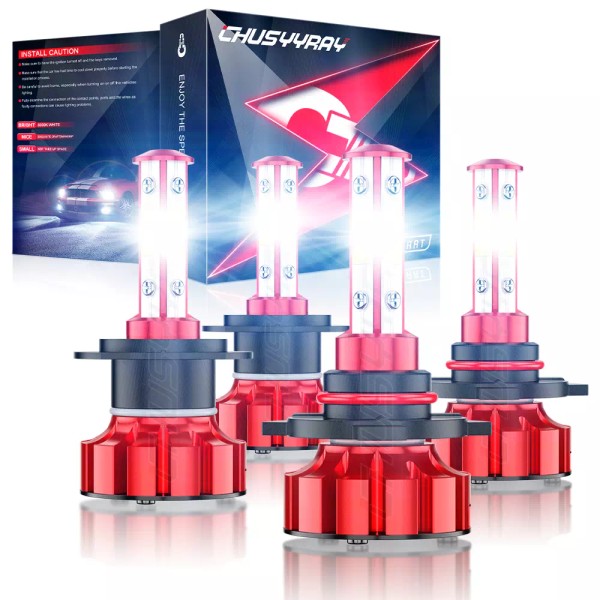 CHUSYYRAY 9005 H7 LED Headlight Bulbs Hi/Lo Beam Combo Kit