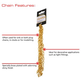 Sterling CLB15L2 Clock Chain, Brass