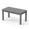 VINGLI Outdoor Coffee Table, HDPE Patio Coffee Table for Outside,
