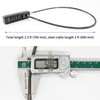 2 Pack Combination Lock 4-Digit Steel Cable Combination Padlock, Diameter