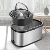 Spin Mop Bucket System Stainless Steel Bucket and Mop Set