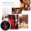 SPAAS Rustic Red Pillar Candles - 2.7" X 7.5" Decorative