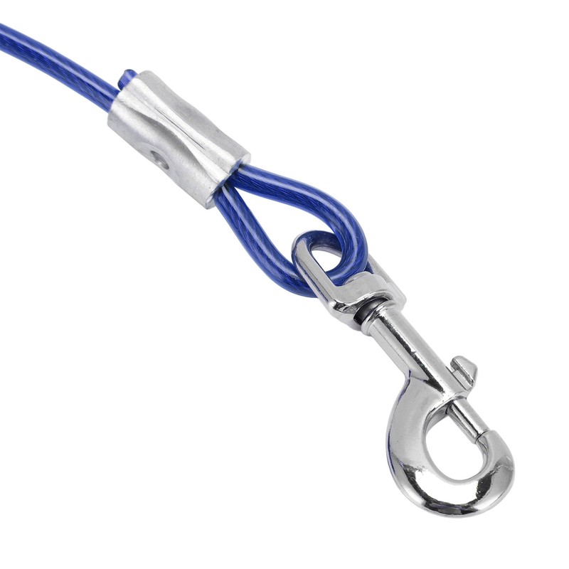 Dog Tie Out Cable Steel Wire Double Head Bite Resistant